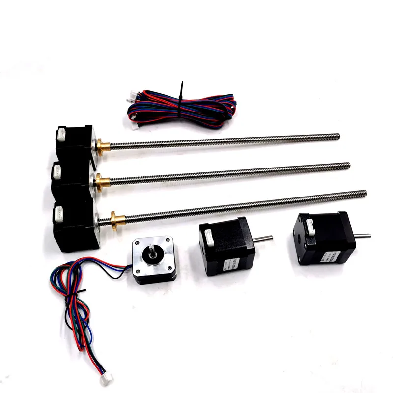 Funssor VORON Trident 3D Printer Stepper Motors Kit 300mm Integrated Lead Screw T8x8 NEMA17 Stepper Motor