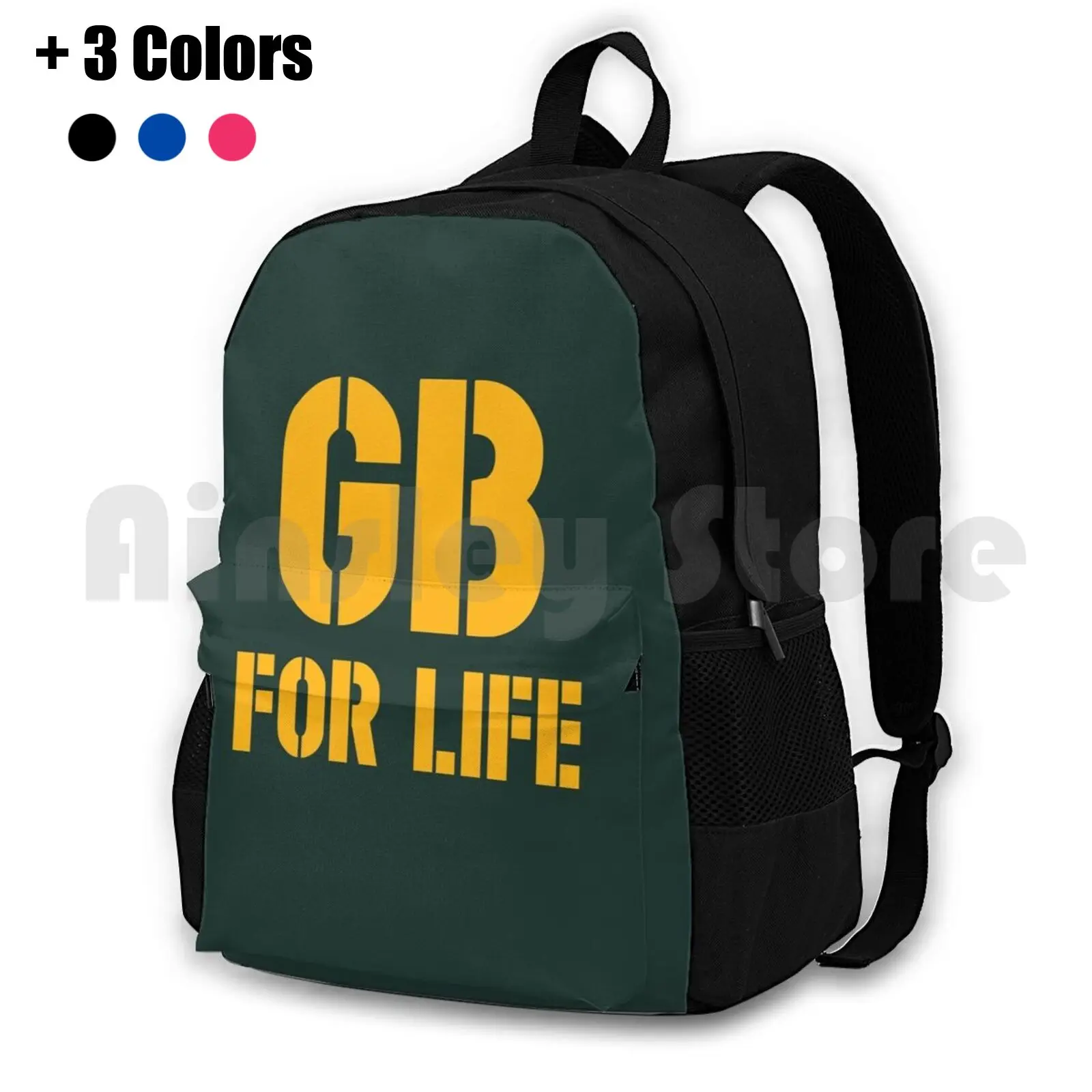 Mochila de caminhada ao ar livre para a vida-futebol, equitação, escalada, bolsa de esportes, fãs de futebol americano, design