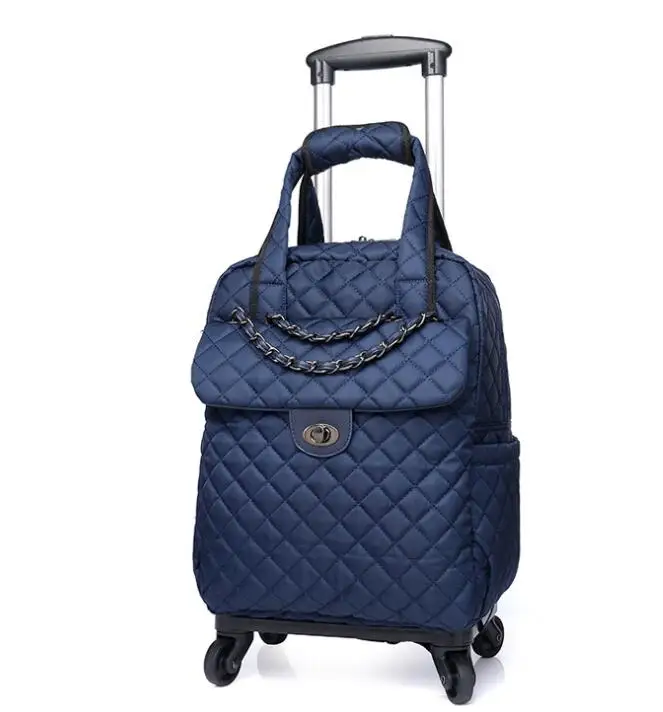 20 Inch Women carry on hand Luggage bag Cabin travel Trolley Bags  wheels rolling luggage backpack  Trolley Suitcase wheeled Bag