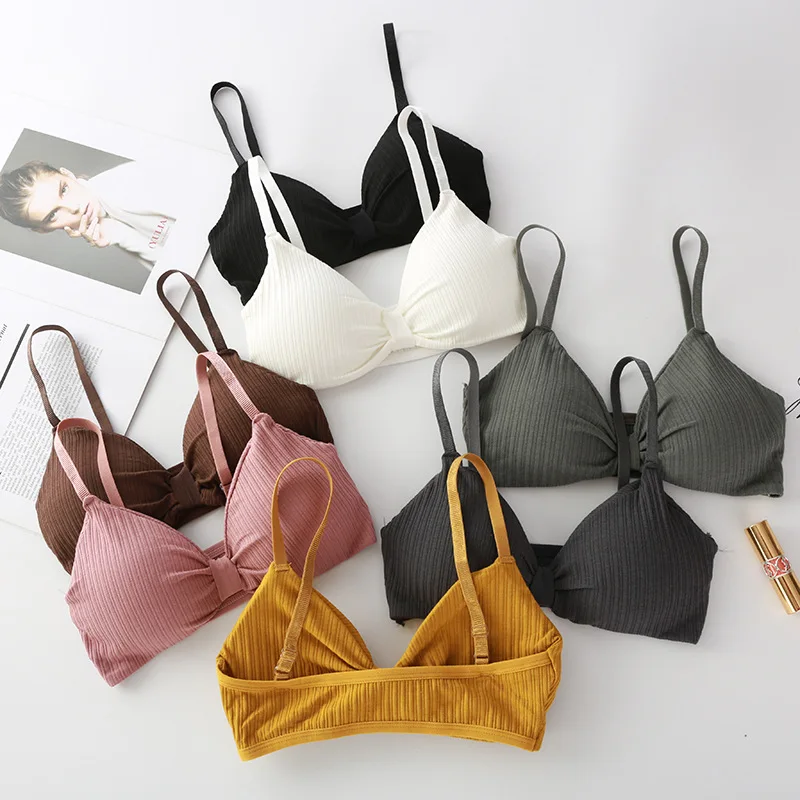 Teenage Young Girls Bra Cotton Underclothes Bra for Girl Underwear Wireless Small Training Bra for Teens Girl Underwear Clothing