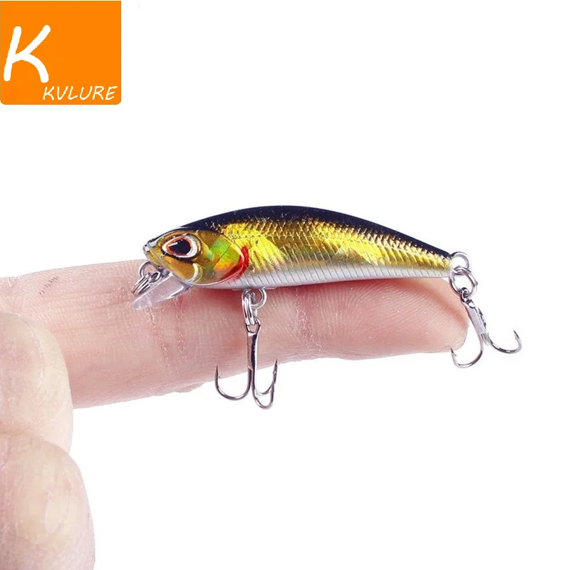 4.5cm/3.5g 미노우 워 블러 낚시 루어 저크 베이트, 퍼치 페스카 미니 싱킹 워 블러 낚시 루어 하드 딥 인공 미끼