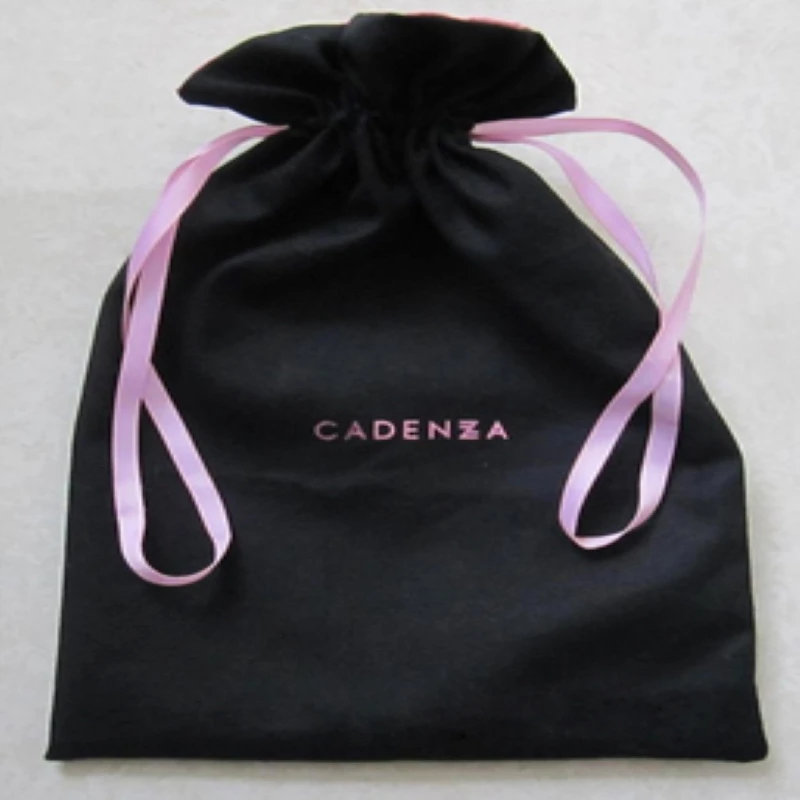 

50pcs satin cheap drawstring bag custom 10*23cm jewelry small gift pouch wig hair bag for jewelry gift hair bangle