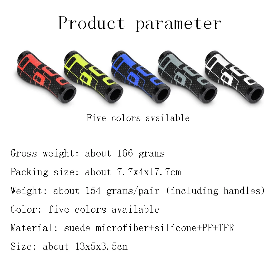 MTB Bike Grips Anti-Skid Ergonomic Bicycle Grips Bike Bar ends Handlebars Lockable Push On Cycling Grips Bicycle Accessories