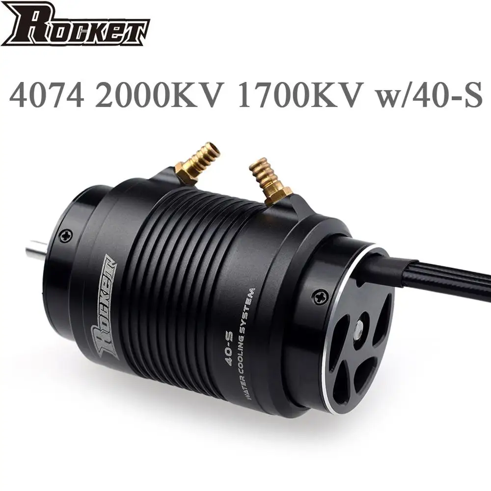 

Бесколлекторный двигатель Rocket 4074 1700KV 2000KV 2250KV 4P с курткой водяного охлаждения 40-S для катамарана M41 Spartan 1000 мм (выше) RC