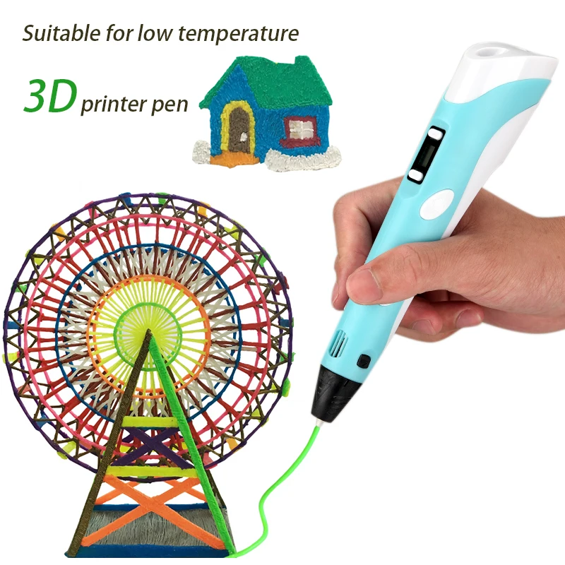 

3D Pen Original DIY 3D Printing Pen Digital Display 3D Graffiti Pen for Drawing With 5M ABS/PLA Filament Creative Toy kid's Gift