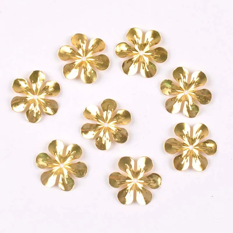 20pcs gold/sliver Flower Connectors Filigree Wraps DIY Jewelry Findings Vintage Metal Craft handmade home Decoration ykl0762-9