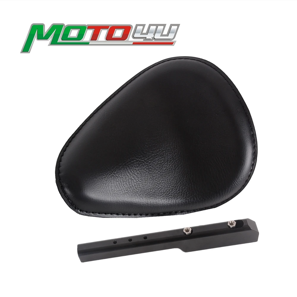 New Motorcycle Single seat Cushion With Bracket Mount Hinge Brace Bobber For BMW R60 R90 R100