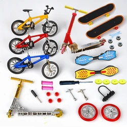 Dedo de metal scooter duas rodas liga dedo da motocicleta mini bicicleta patinação placa local crianças brinquedos educativos para meninas e menino