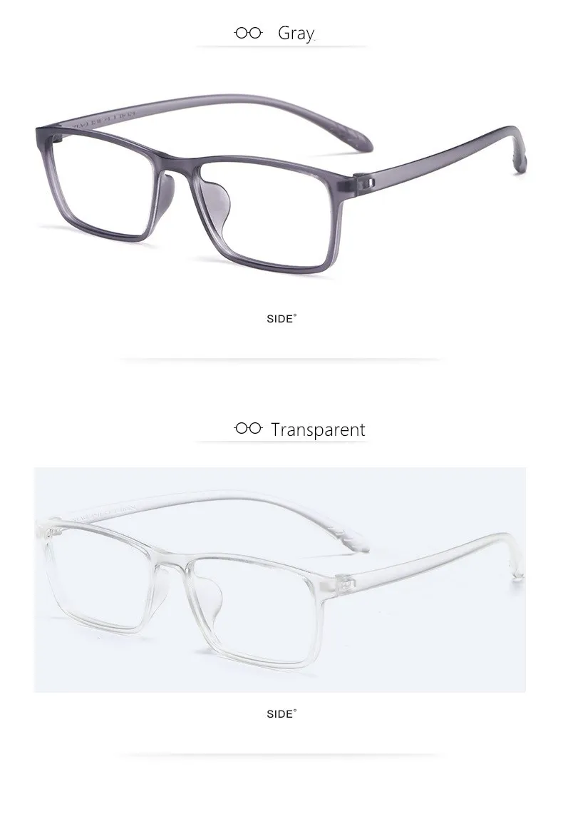 YIMARUILI Ultraleichtes und bequemes Brillengestell für Herren und Damen, TR90, schraubenloses Design, optisches Brillengestell X1 – Detail 8