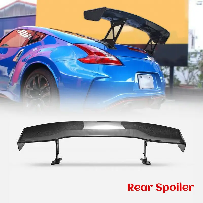 

For Nissan Fairlady Z Z34 370Z VTX Style Carbon Fiber Glossy Finish Rear Trunk GT Spoiler Wing Lip Bodykits Addon Trim Parts