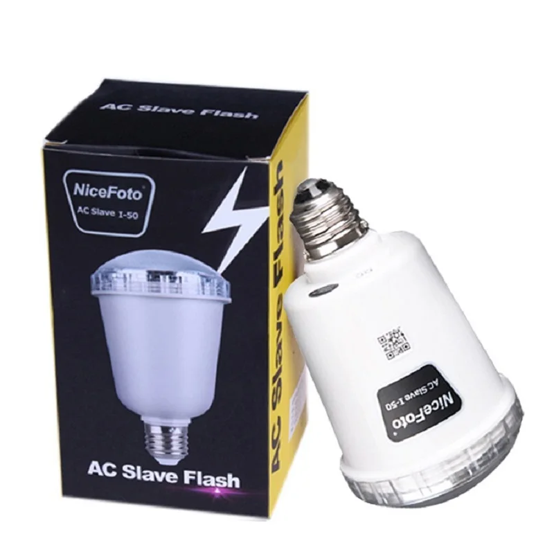 NICEFOTO I50 Studio Falsh Light 45W 5500K AC Slave Flash Bulb for E27