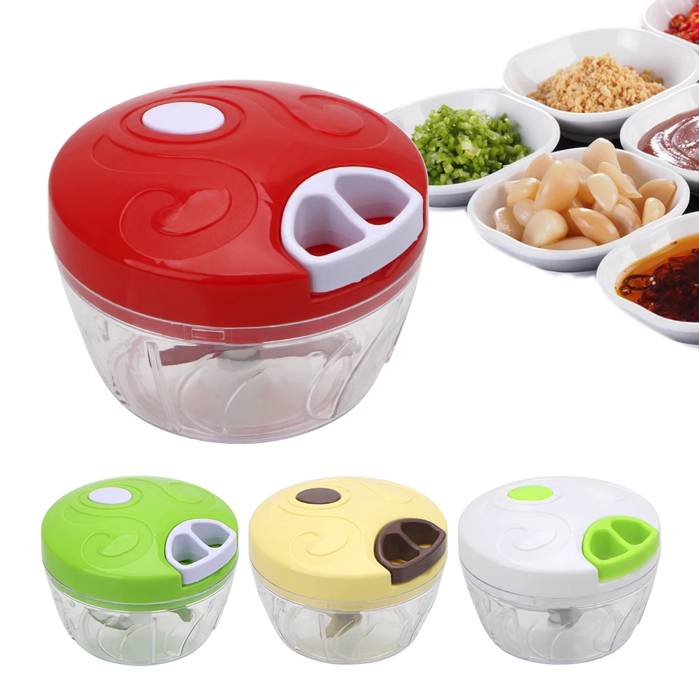 Manual Rope Food Processor Hand Chopper Multifunction Garlic Onion Slicer Cutter Mincer Slicer Shredder Kitchen Tool