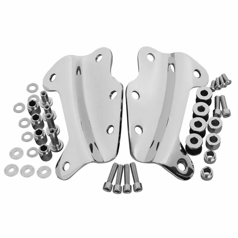 Motorcycle 4 Point Docking Hardware Kit For Harley Touring Road King Glide 2009-2013 2014-2024 Chrome Black