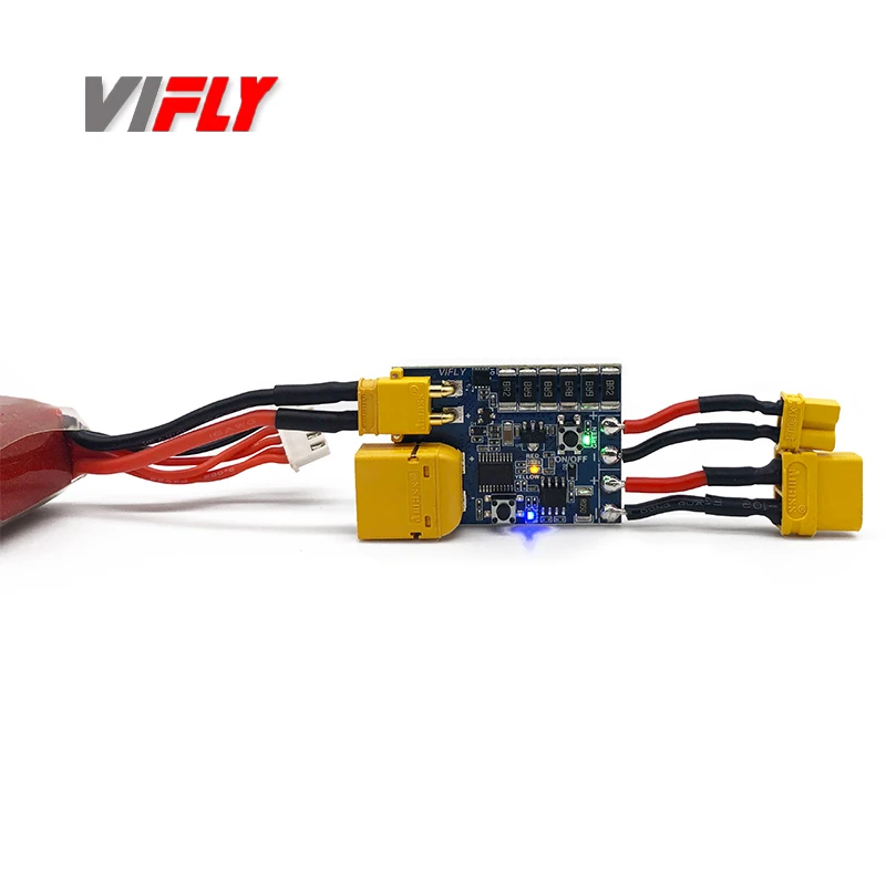 VIFLY ShortSaver 2 Smart Smoke Stopper Power Button Switch Electronic Fuse untuk Mencegah Hubungan Arus Pendek 2-6S XT30 TX60