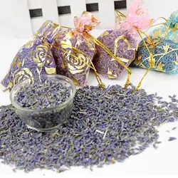 Aromatic Lavender Sachets Natural Dried Flower Bags For Household, Wardrobe, Car Refreshing Lavender Air Fresheners