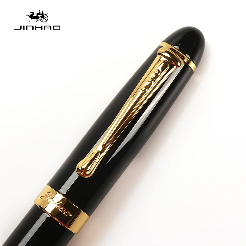 High Quality JINHAO X450 GOLDEN METAL Fountain Pen Milky white Stationery Office School Supplies