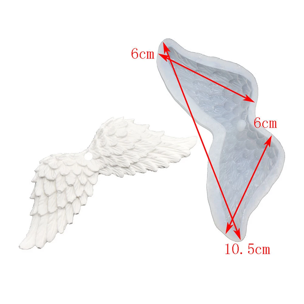 New 10.5*6*6CM Angel Wings 3D Silicone Mold Cake Decoration tools Molding Diy Baking Tools Handicraft Production Stencil