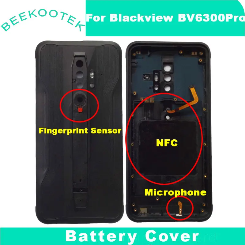 

Blackview Bv6300 Pro Battery Cover Bateria Back Cover Fingerprint FPC NFC Replacement For Blackview Bv6300 Pro Mobile Phone