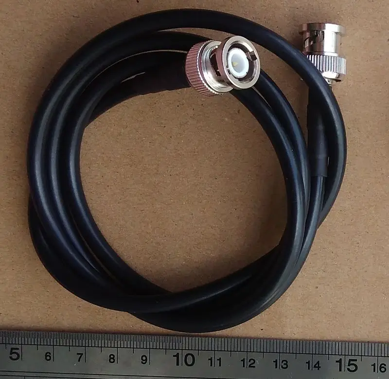 BNC Cable, 100CM 1 Meter Long, 2 BNC Male Connectors, Low Loss