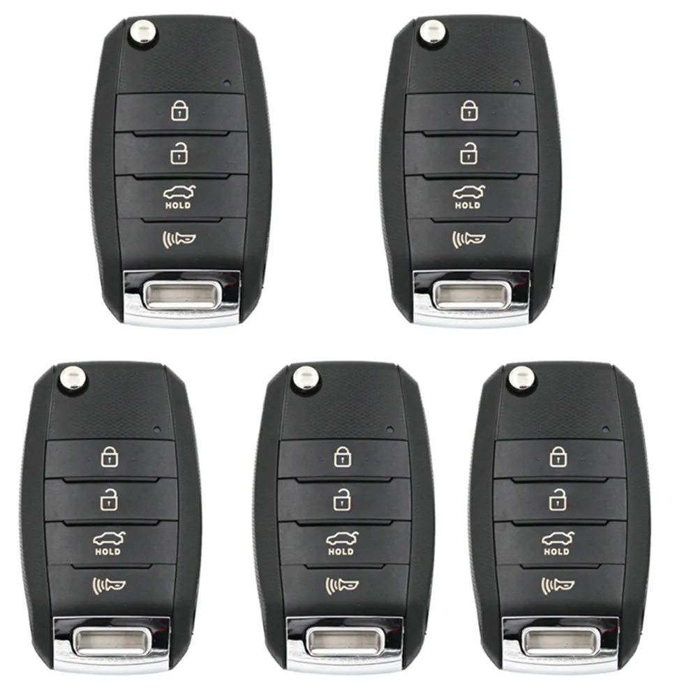 KEYDIY-Universal KD Controle Remoto Chave do Carro, B19-4, 4 Botão, KD900, URG200, MINI, KD-X2 MAX, Ferramentas para Estilo KIA, 5pcs por lote