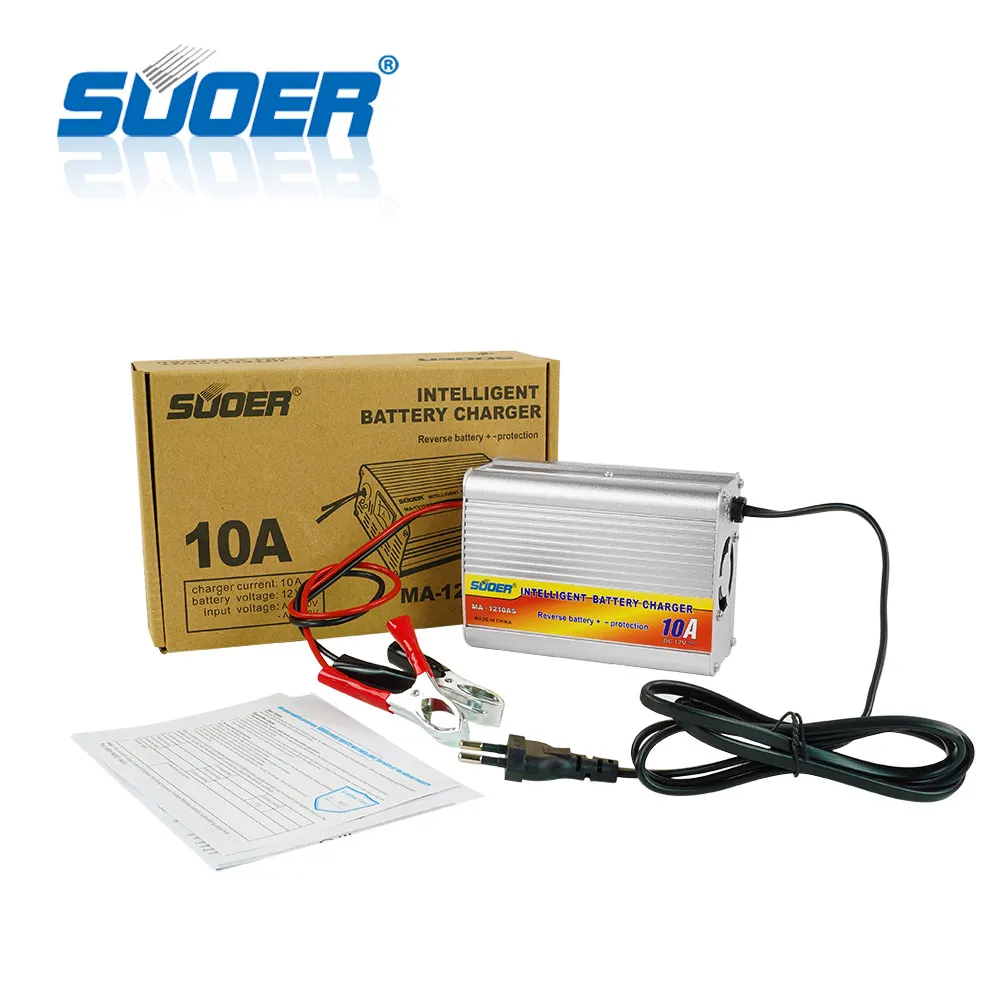 Suoer【 Battery charger 】Charger 10A 12V Universal Battery Charger  (MA-1210AS)