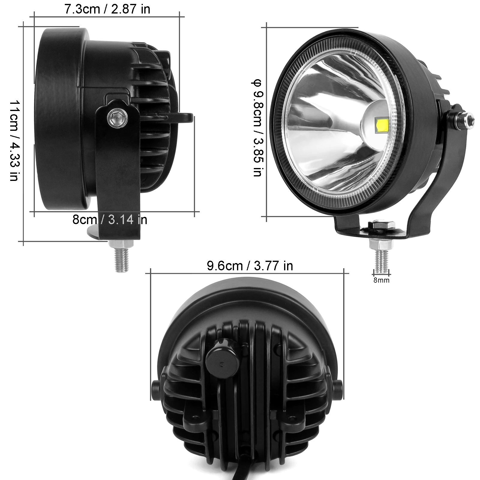 4 Inch Led Work Light Barra 12V 24V 4x4 Offroad For Motorcycle Car ATV Race Dirt Bike Pickup Truck Boat Trailer Round Fog Lights