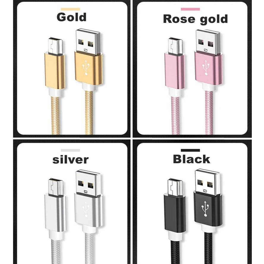 Mini USB Cable 5pin to USB Cord For Card Reader Mobile hard drive MP3 MP4 Player Fast Data Sync Charger Cable Digital Camera