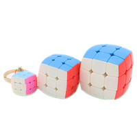 YJ Keychain 3x3 20mm 35mm 45mm Magic Cube Keychain Speed Cube Puzzle Neo Cubo Magico Learning Educational Toys For Children Boys