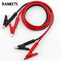 KAIWEETS KET03 Digital Multimeter Probe Soft Wire Needle Tip Universal Test Leads with Alligator Clip 1000V 10A