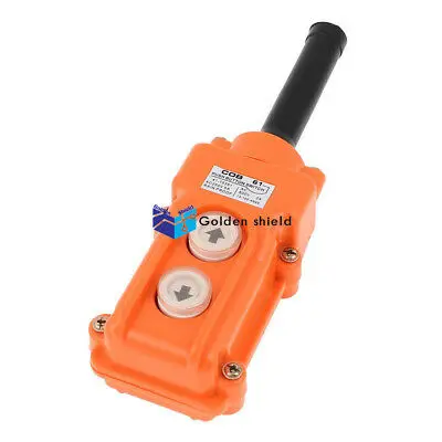 COB-61 Crane Pendant Control Station UP Down Hoist Push Button Switch