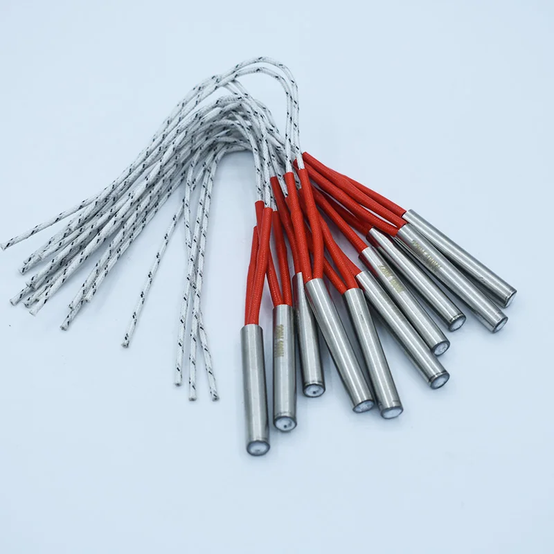 Stainless Steel Cartridge Heater 6x50mm 6x60mm 6x70mm 110V/220V/380V Single End Electric Heating Tube Element