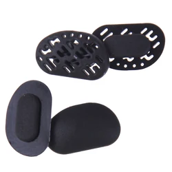 4pcs/lot Anti-Slip Black Silicone Sunglasses Soft Nose Pads Hollow Out Breathable Comfortable Glasses Nose Pads 2 Styles