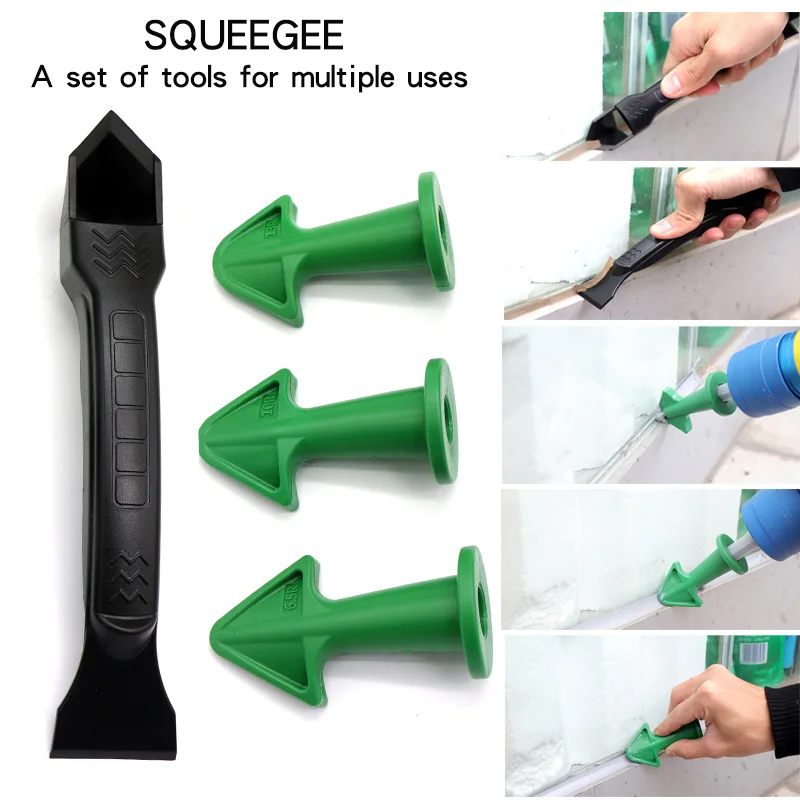 Sealant Scraper and Trowel Nozzle Plus and Silicone Caulking Tools