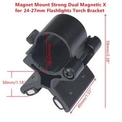 MIZUGIWA Magnet Mount Strong Dual Magnetic X Flashlights Torch Bracket Scope Gun Barrels Tactical with Original Box