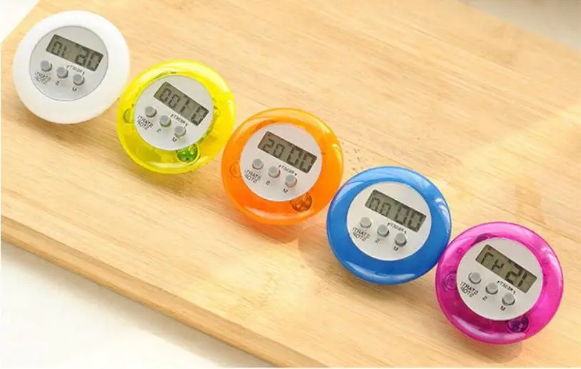 

100pcs Novelty Digital Kitchen Timer Kitchen Helper Mini Digital Lcd Kitchen Count Down Clip Timer Alarm Wholesale