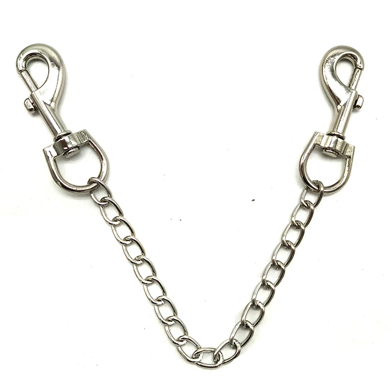 15cm To 35cm Double Metal Hook Chain For Restraint Bondage Bdsm Handcuffs Convenient Connection Lock Adult Sex Toys