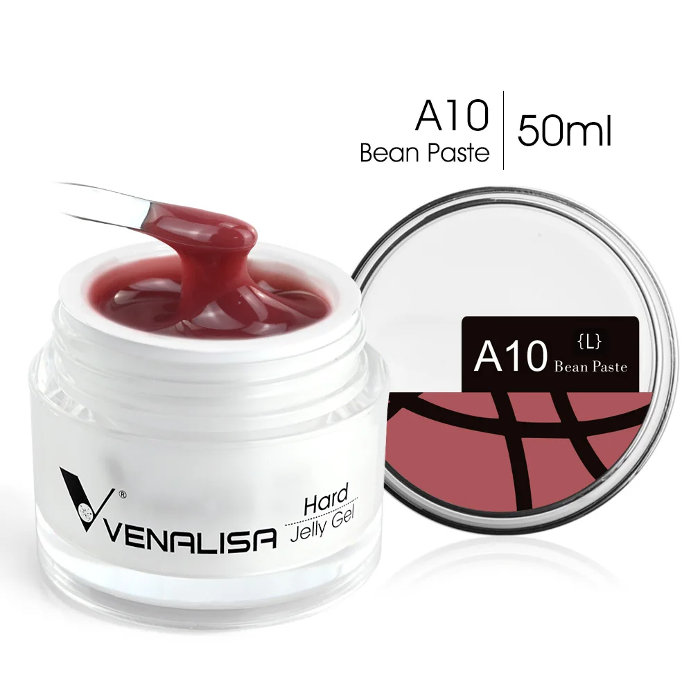 50ml TPO-freies Jelly Nagelverlängerungsgel Nagelaufbau-Gel French Nail Gum Venalisa Klares Natürliches Farbgel Abziehbares UV-Aufbaugel