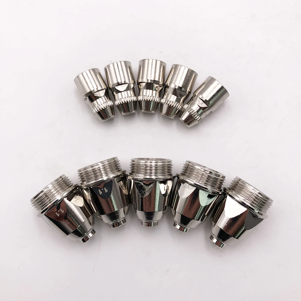 

20pcs Hafnium Nozzle Tip 1.1mm 1.3mm 1.5mm 1.7mm 1.9mm and 20pcs Electrode For P80 P-80 Air Plasma Cutting Torch