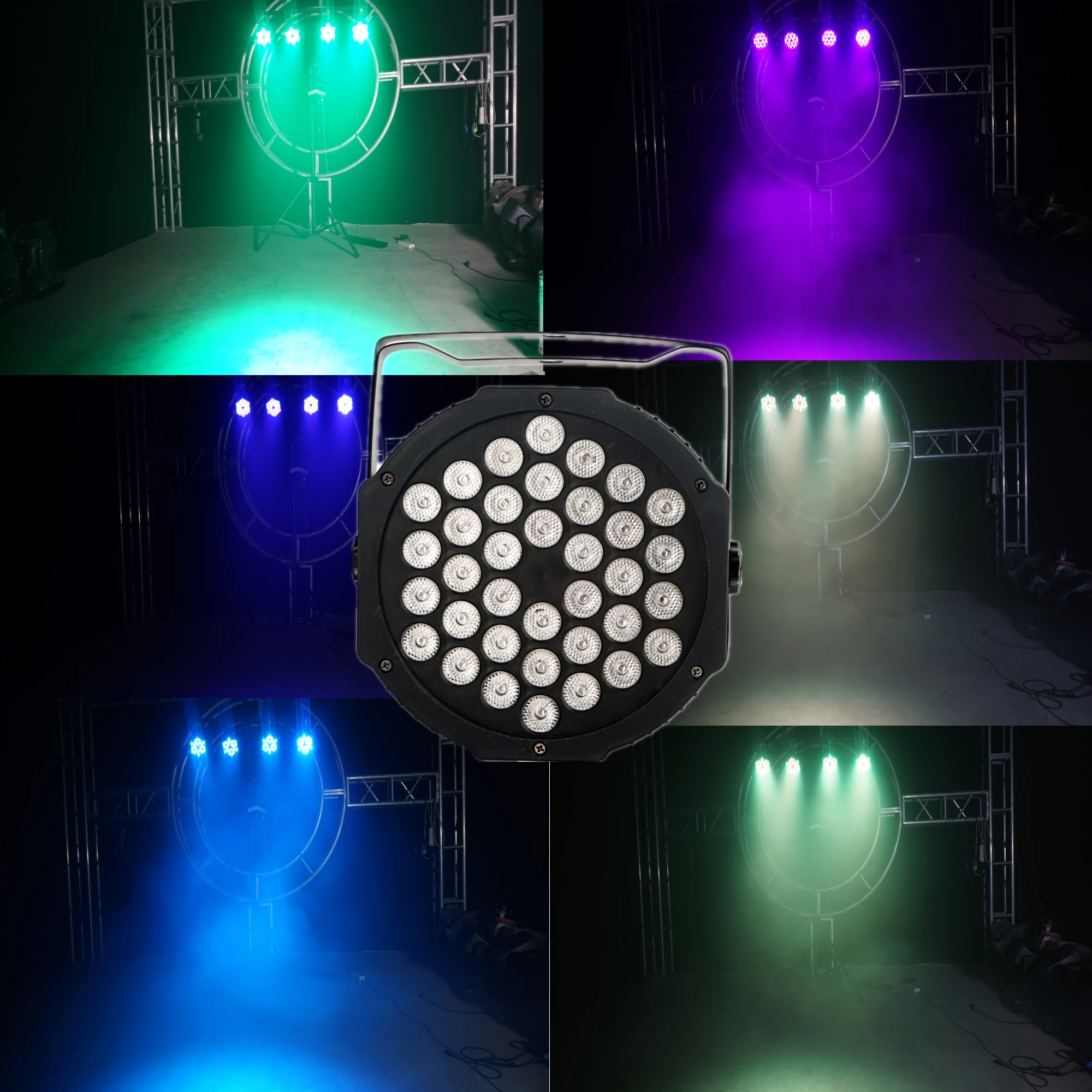 

Stage light LED par light 36×3 RGB strobe DMX is used to adjust the atmosphere light of Christmas party ballroom