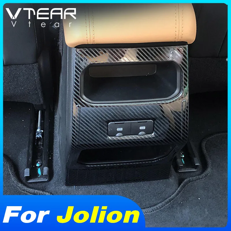 

Vtear Car Interior Trim Strip Armrest Rear Air Outlet Chrome Cover Car-styling Decoration Accessories Part For Haval Jolion 2023