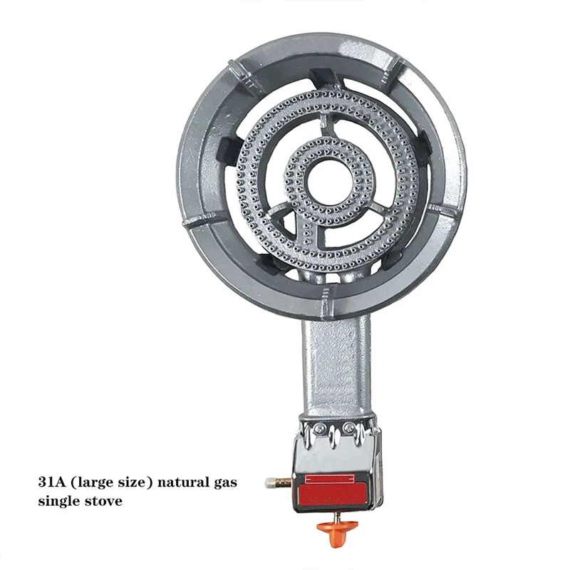 Brûleur simple extérieur en acier inoxydable, cuisinière à gaz, gaz naturel, poêle à gaz de pétrole vequefié, feu simple, Eva basse pression