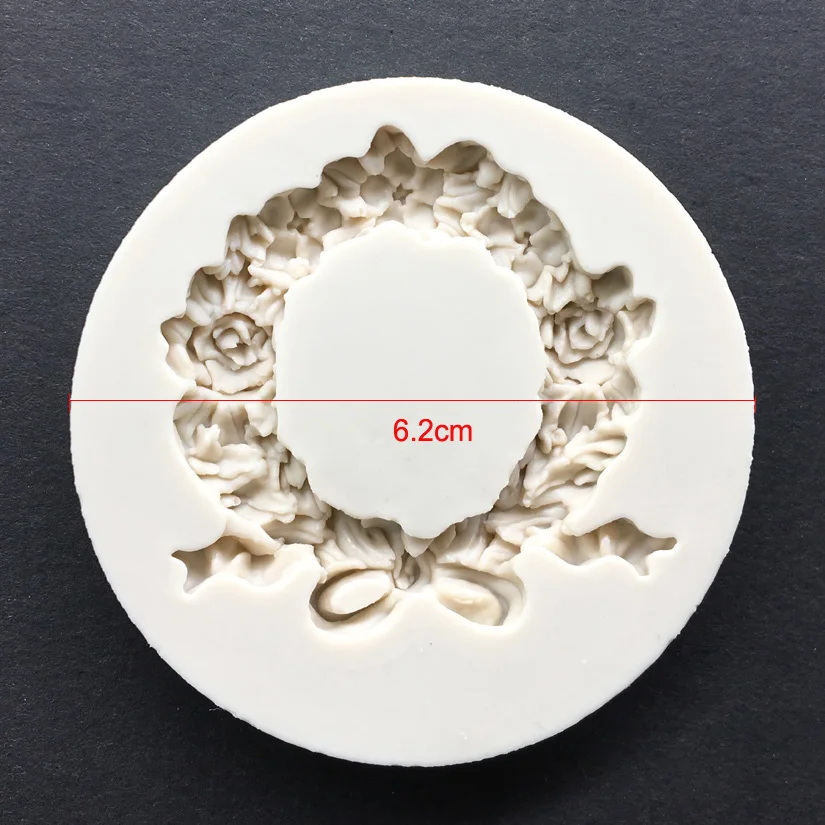 Flower Frame Silicone Mold Sugarcraft Fondant Cake Decorating Tools Cupcake Chocolate Baking Mold