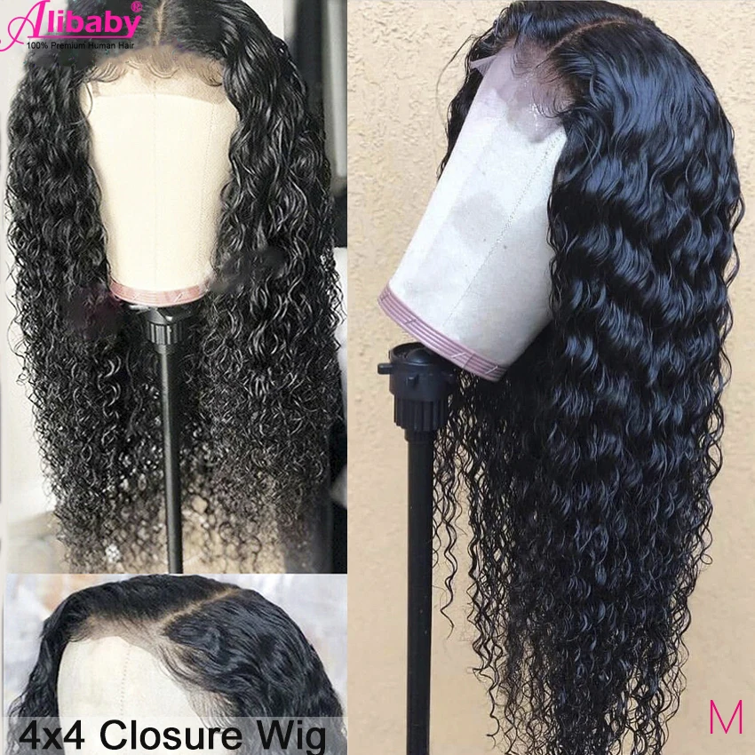 13x4 13x6 Lace Front Human Hair Wigs Deep Wave Wig 360 Lace Front Wigs for Black Women  Alibaby Curly Human RemyHair Wig