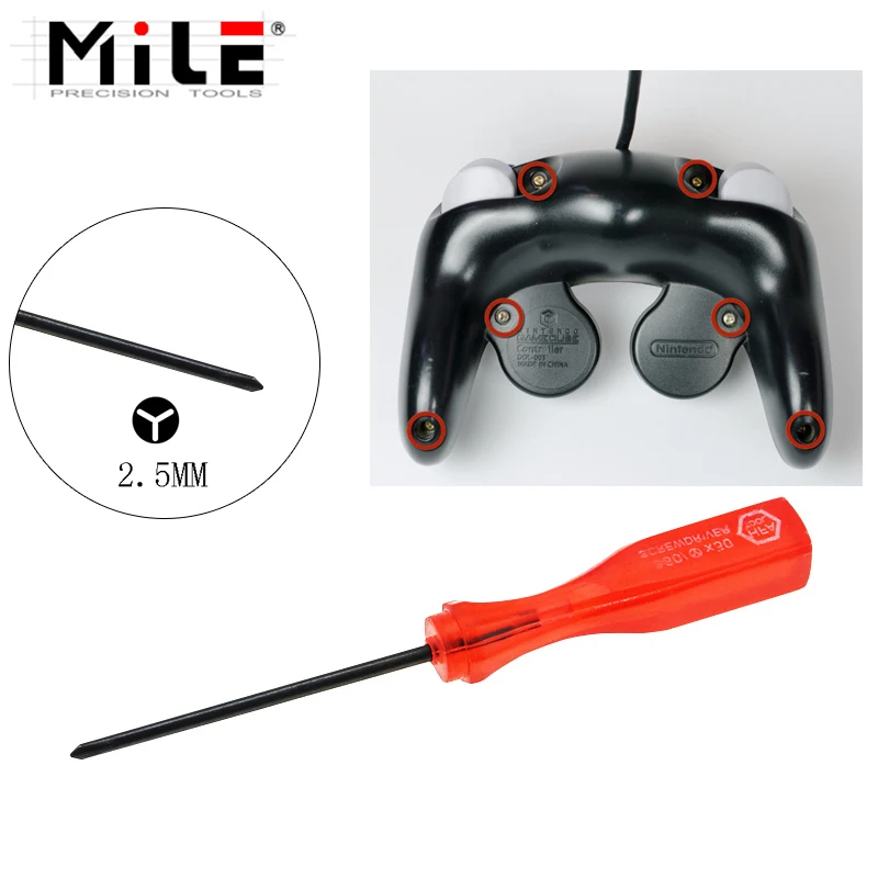 ميل ثلاثي الجناح مثلث مفك افتتاح إصلاح أدوات يدوية متعددة الوظائف أداة إصلاح ل نينتندو وي NDS DS لايت NDSL GBA SP #4