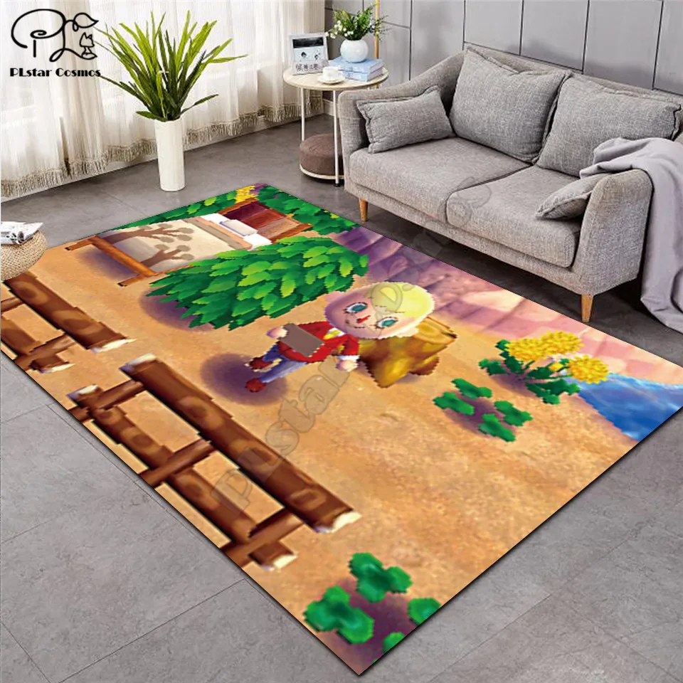 

Animal Crossing carpet kids room soccer rug field parlor bedroom living room floor mats children large rugs home mat