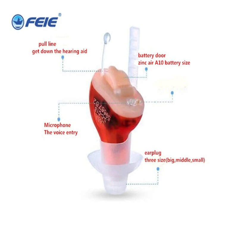 FEIE Hearing Aid factory Digital 2 channels Small Hearing Aids for the Deafness Elderly In Ear Sound Amplifier Earphones Device