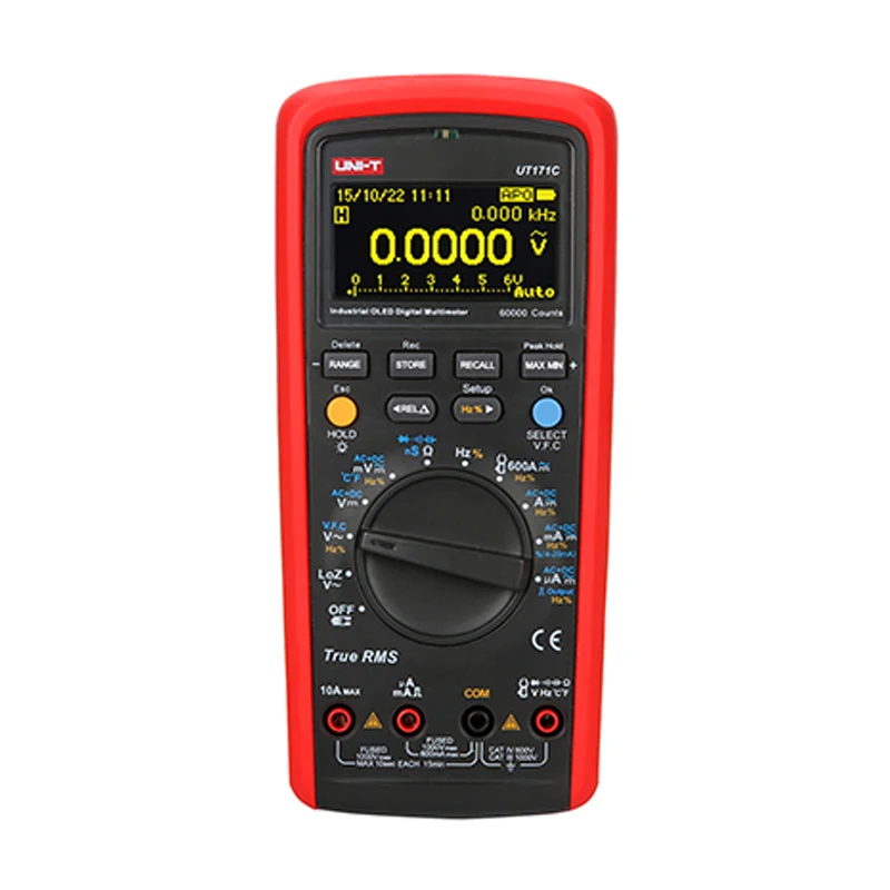 UNI-T UT171C Industrial RMS Digital Multimeter /OLED Display /LoZ Low Impedance Input / VFC Frequency Measurement/USB/Bluetooth