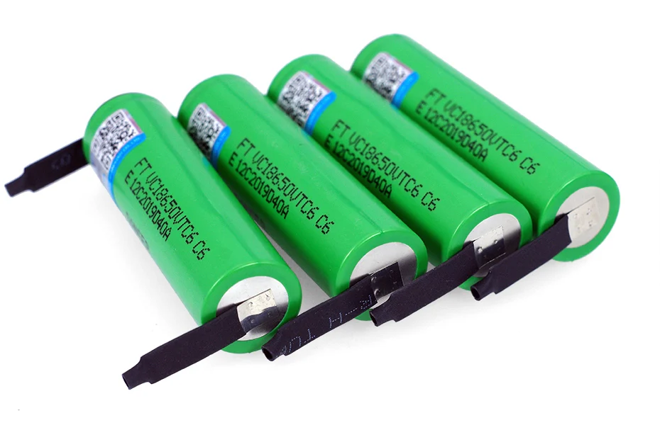 Imagem -05 - Bateria Recarregável Li-ion Baterias Folhas de Níquel Faça Você Mesmo 3.7v 3000 Mah 18650 Vc18650vtc6 100 Pcs