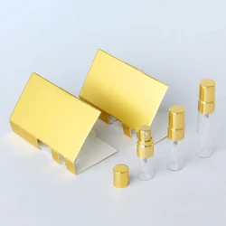 100Pieces/Lot 2ml 3ML 5ml Spray Perfume Bottle with Paper Card Sample Refillable Perfume Bottle can CUSTOM Logo