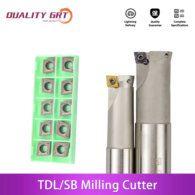 1set Q.Grt TDL/SB 120-280L Milling Cutter CCMT06/09 CNC Cutter Milling Tool Holder CNC Milling End Milling Chamfer Cutter